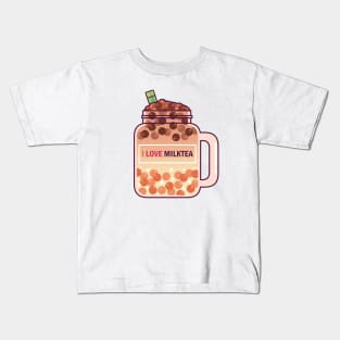 I Love Milktea! Kids T-Shirt